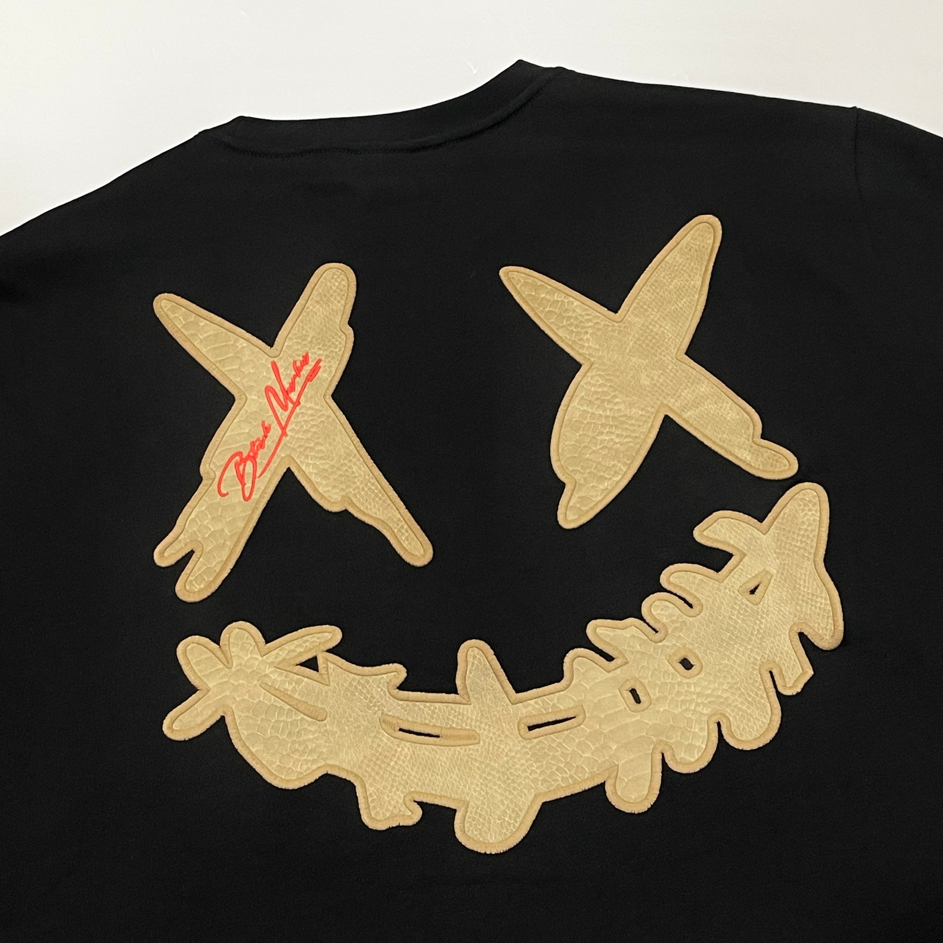 Rickyisclown RIC Mamba Smiley Tee - Black Taupe R4220222B-N5.