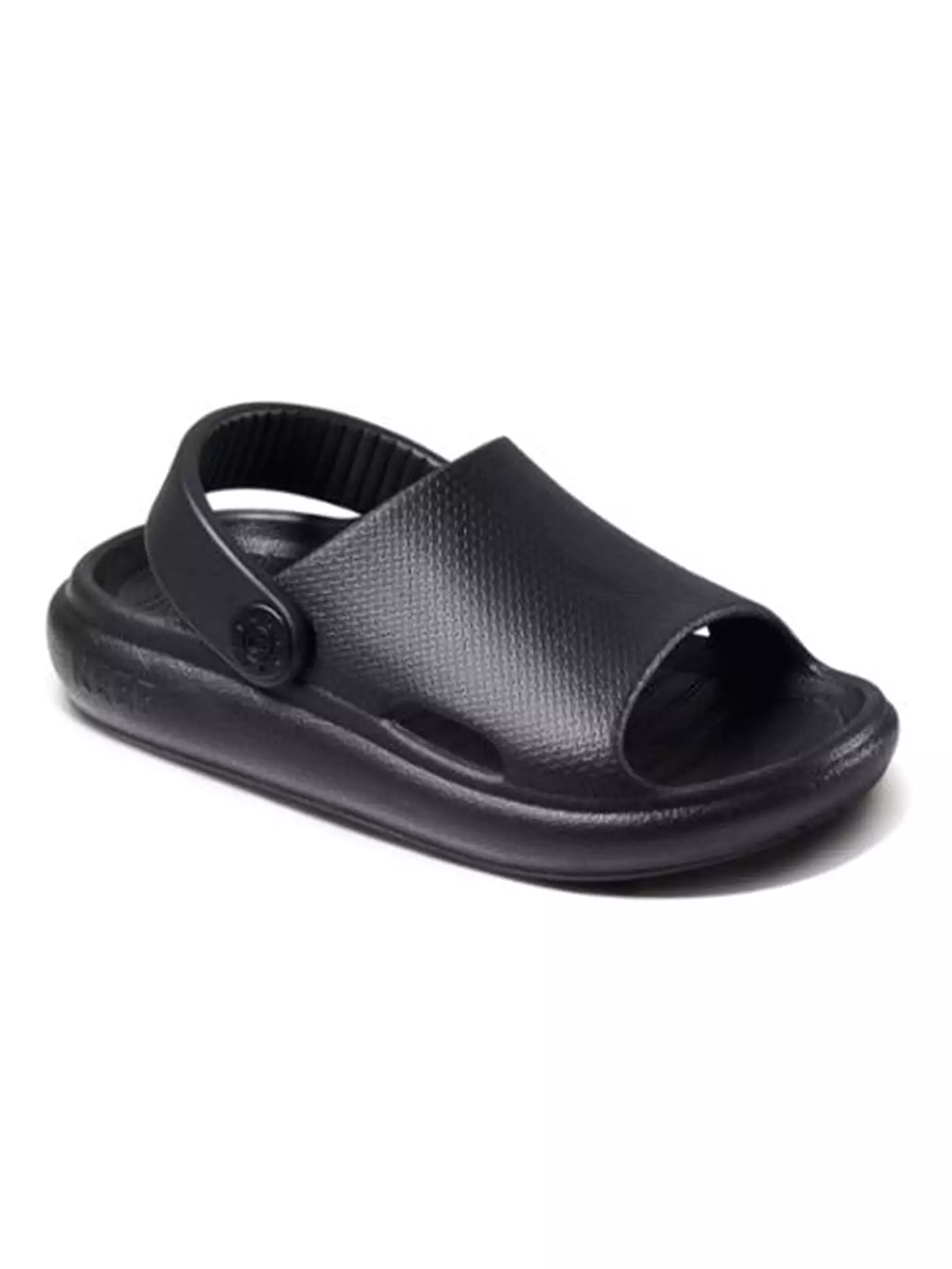 Rio Slide Black Sandals for Little Kids