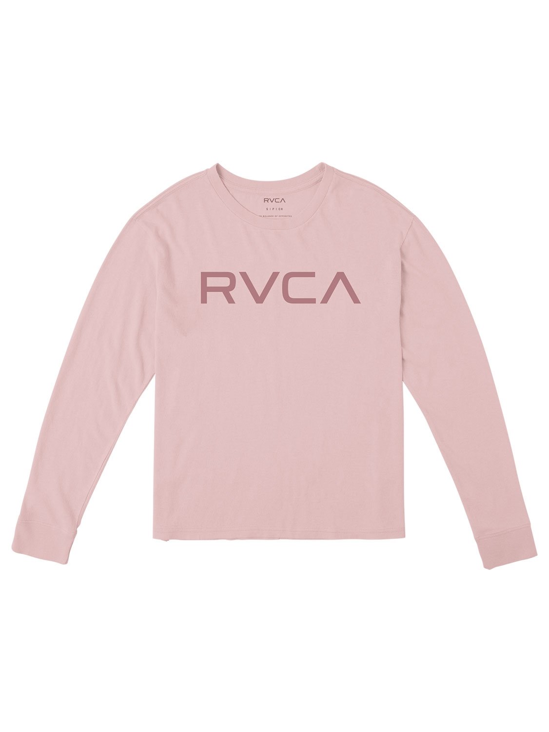 RVCA Women's BIG RVCA Logo Roll Sleeve T-Shirt