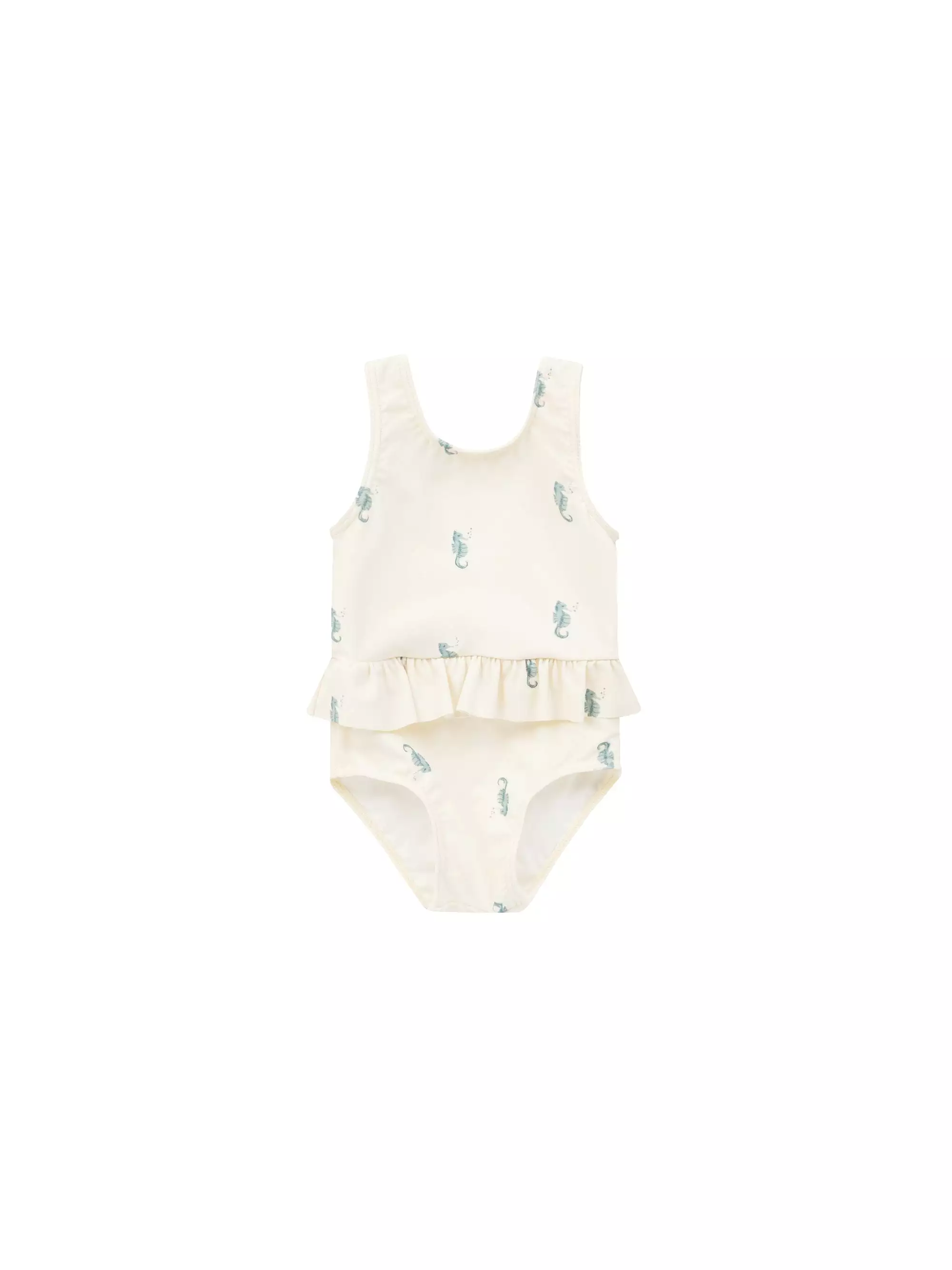 Rylee & Cru - Seahorse Print Skirted One Piece Swimwear