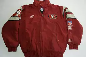 San Francisco 49ers Retro 90's Logo Athletic Weathered Puffer Parka