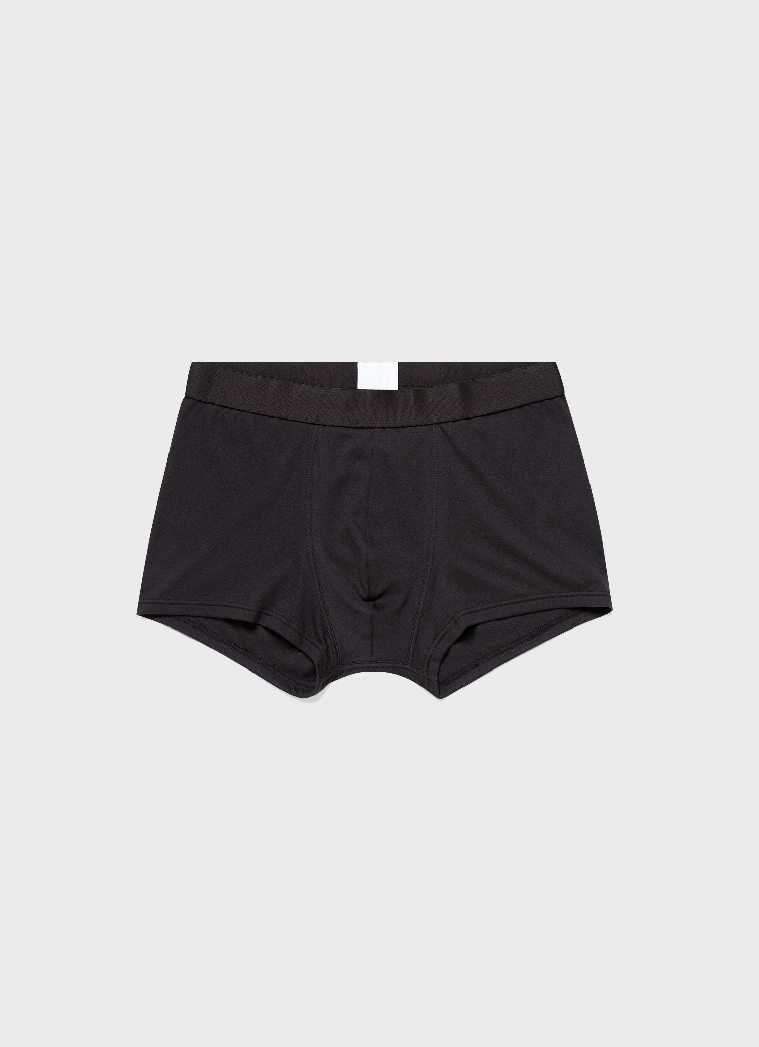 Sea Island Cotton Trunks Black