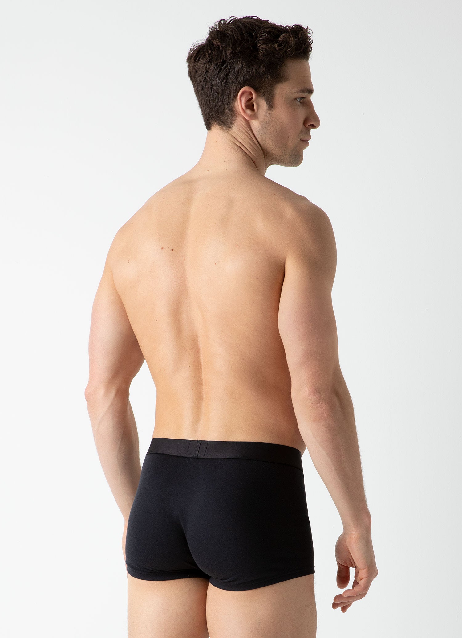 Sea Island Cotton Trunks Black