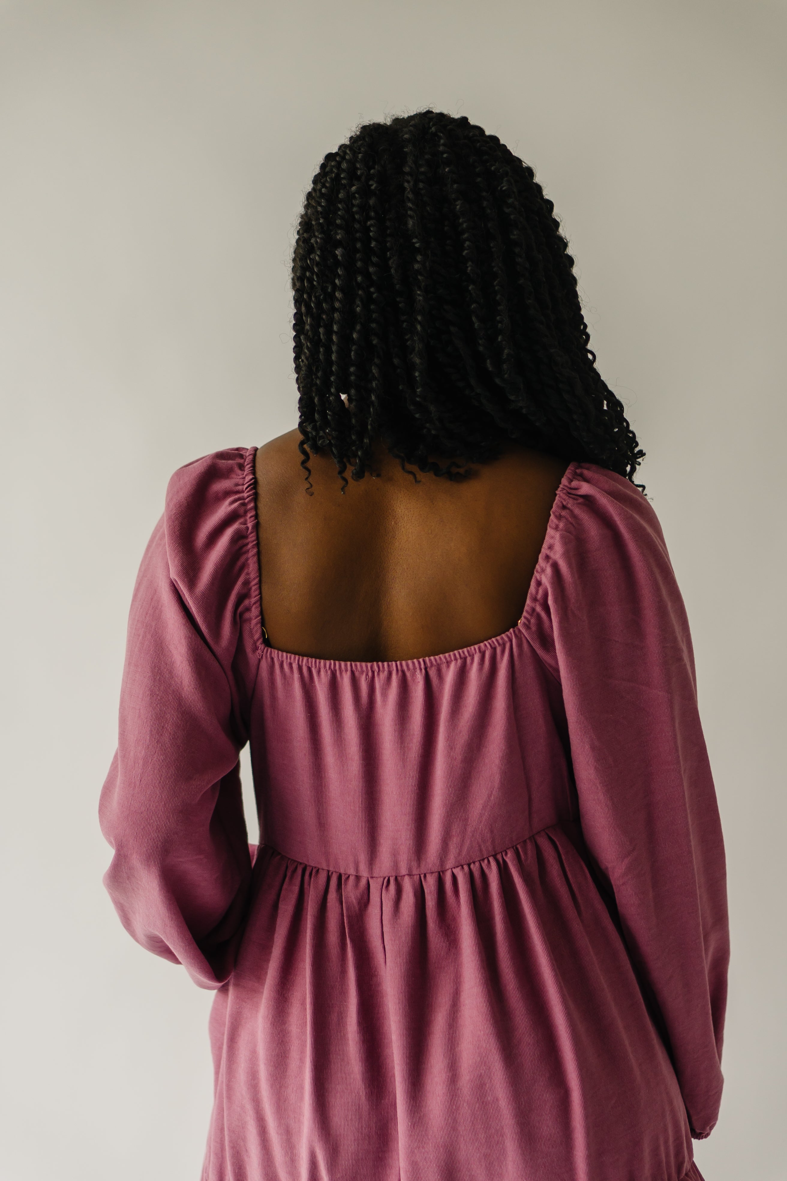 Shop the mauve Callahan Square Neck Dress - limited stock!