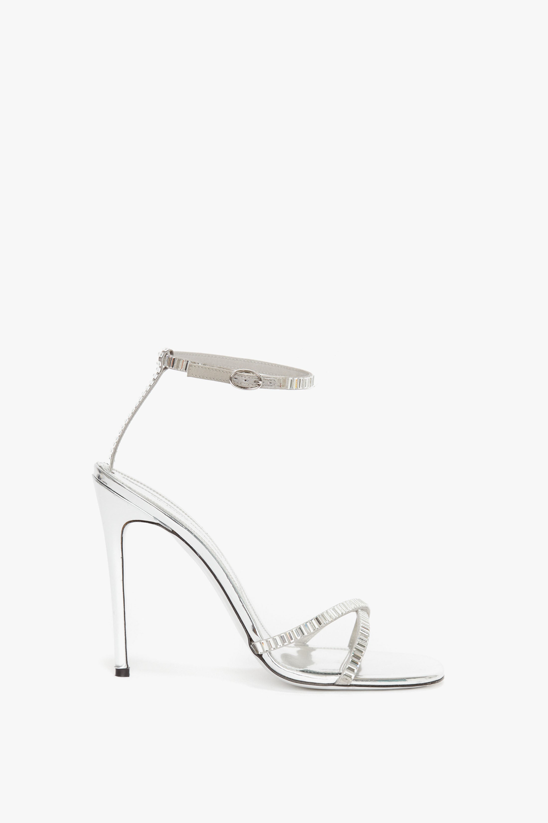 Silver Rhinestone Sandals