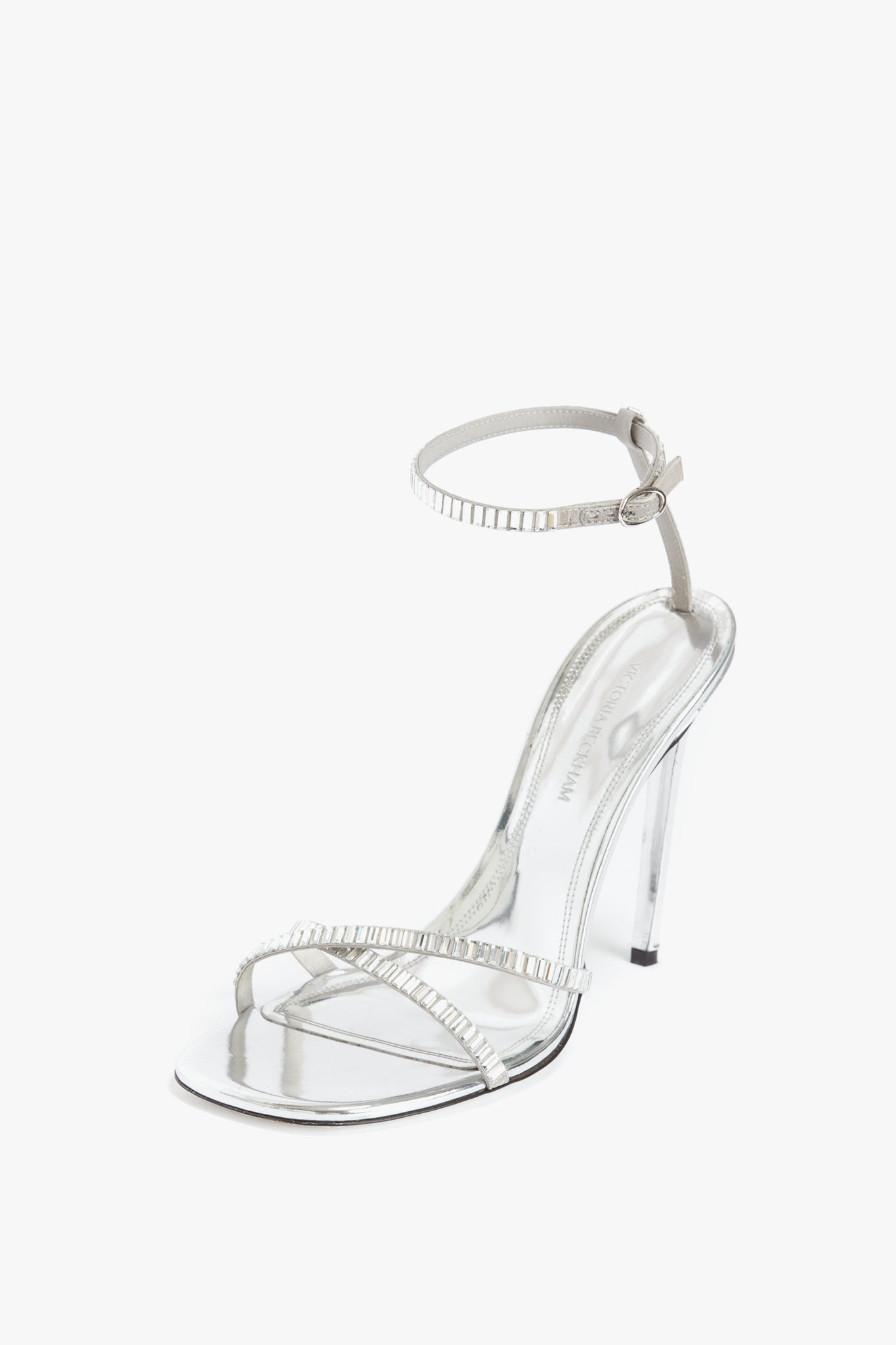 Silver Rhinestone Sandals