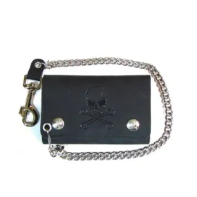 Skull Extra Large Trifold Wallet