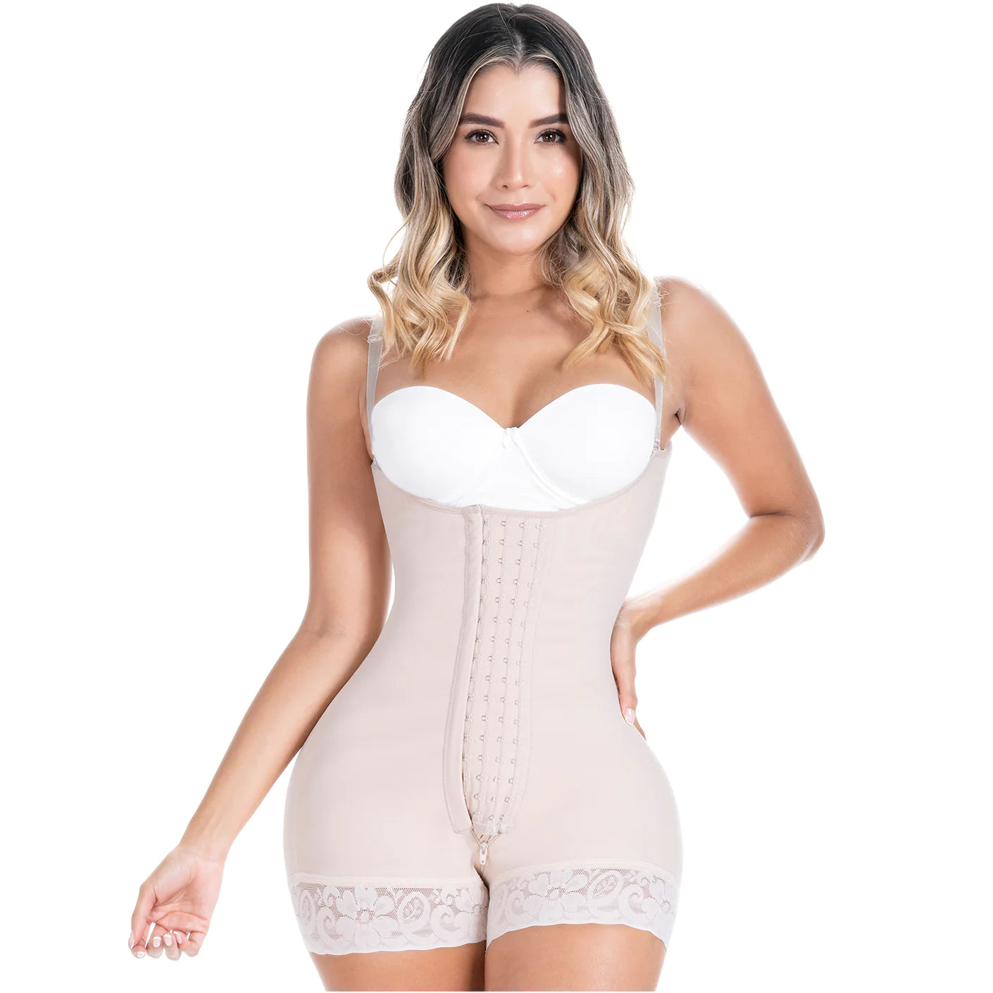 SONRYSE 068BF | Colombian Postpartum & Post Surgery Compression Garment - Open Bust Short Shapewear