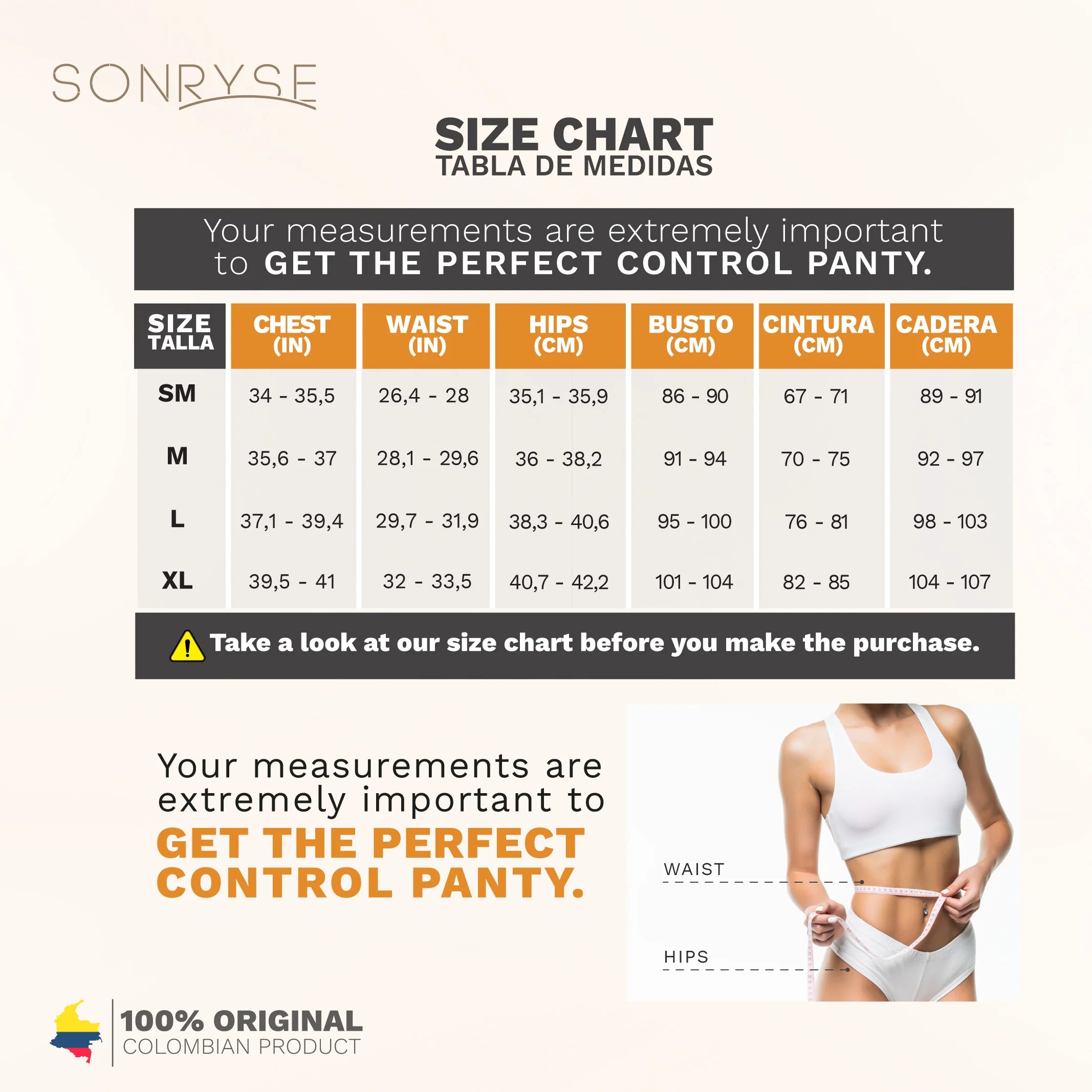 Sonryse 072BF | Colombian Shapewear Shorts | Tummy Control | Butt Lifting | Daily Use | Powernet