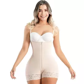 SONRYSE 095ZF | Colombian Butt Lifter Strapless Shapewear Bodysuit | Postpartum and Daily Use | Powernet