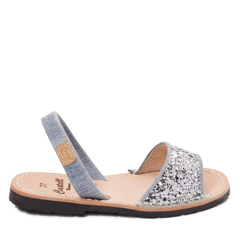 Sparkling Leather Kids' Menorcan Sandal - Iker 1760R