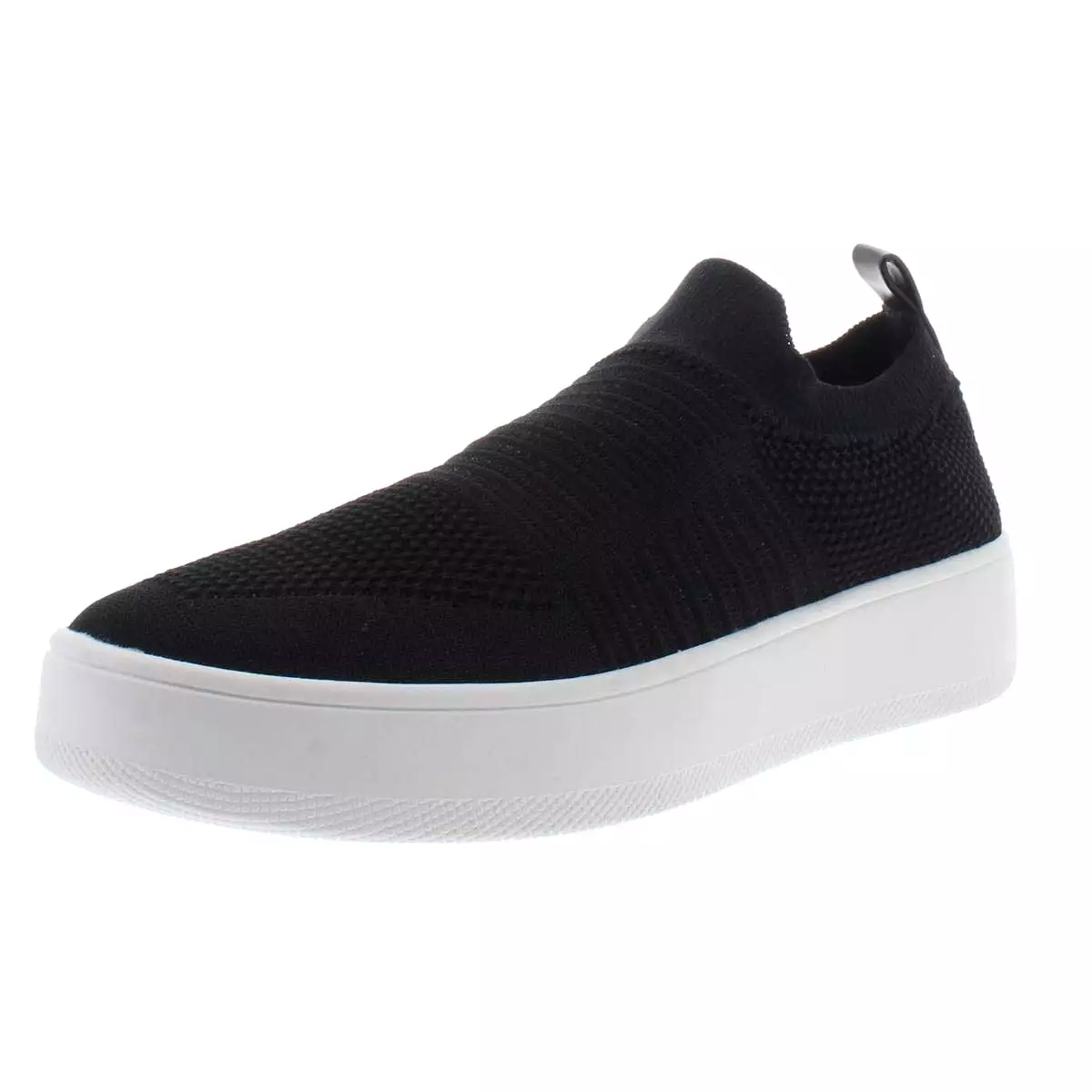 Steve Madden Beale Slip On Sneakers Black Platform Casual Rounded Toe