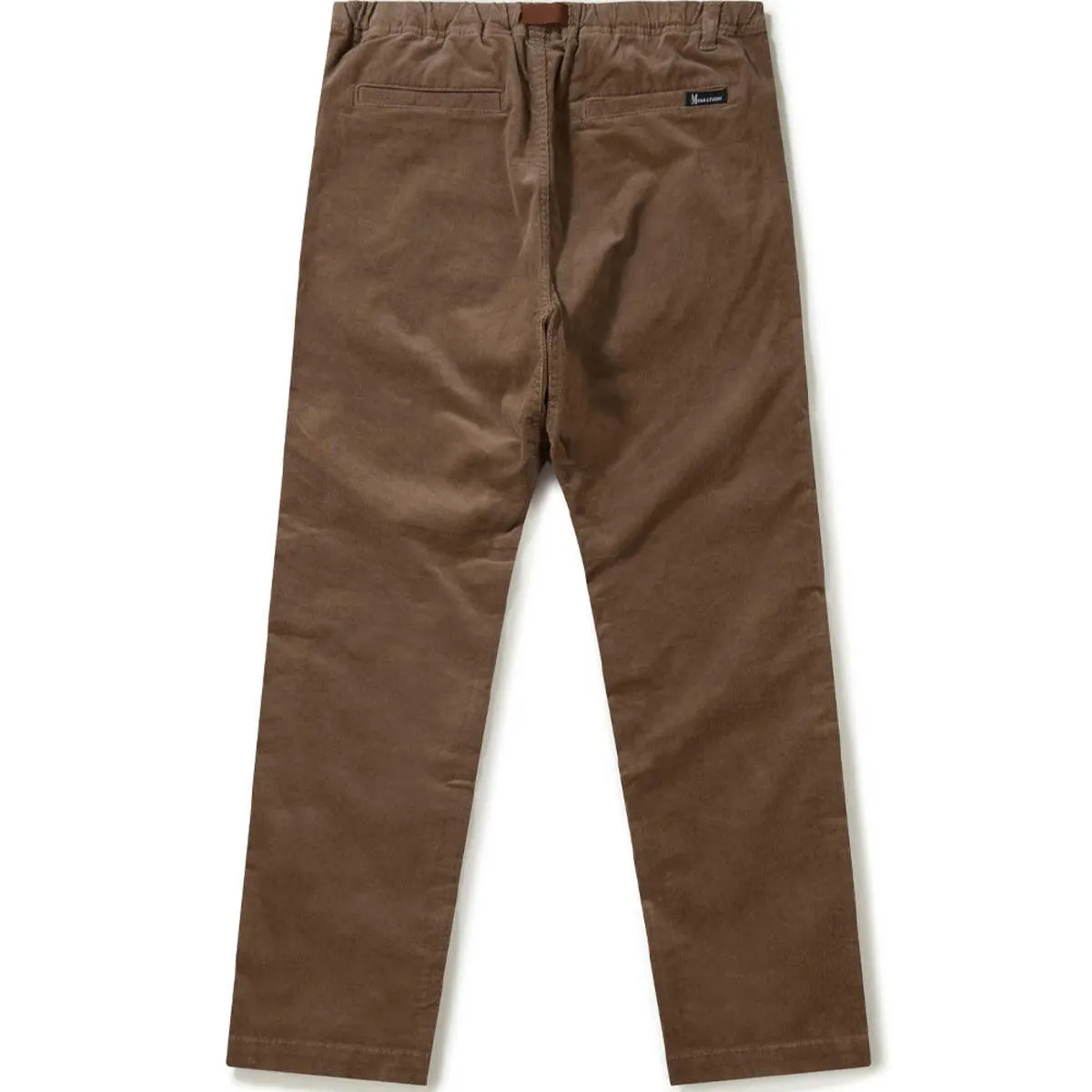 Stretch Corduroy Pants - Dark Brown: Brown Stretch Corduroy Trousers