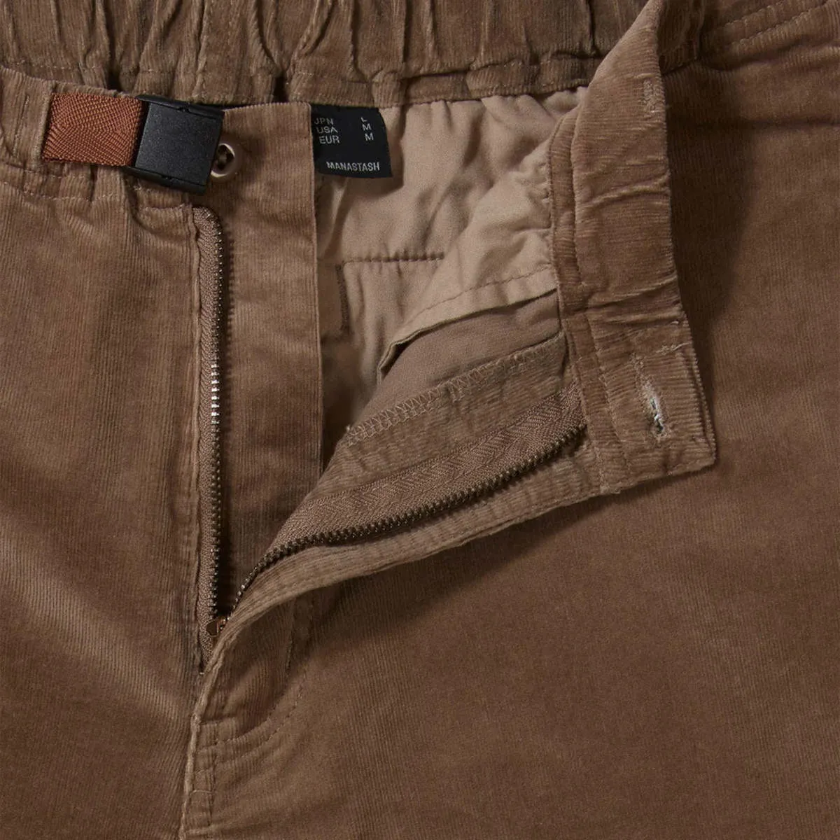 Stretch Corduroy Pants - Dark Brown: Brown Stretch Corduroy Trousers