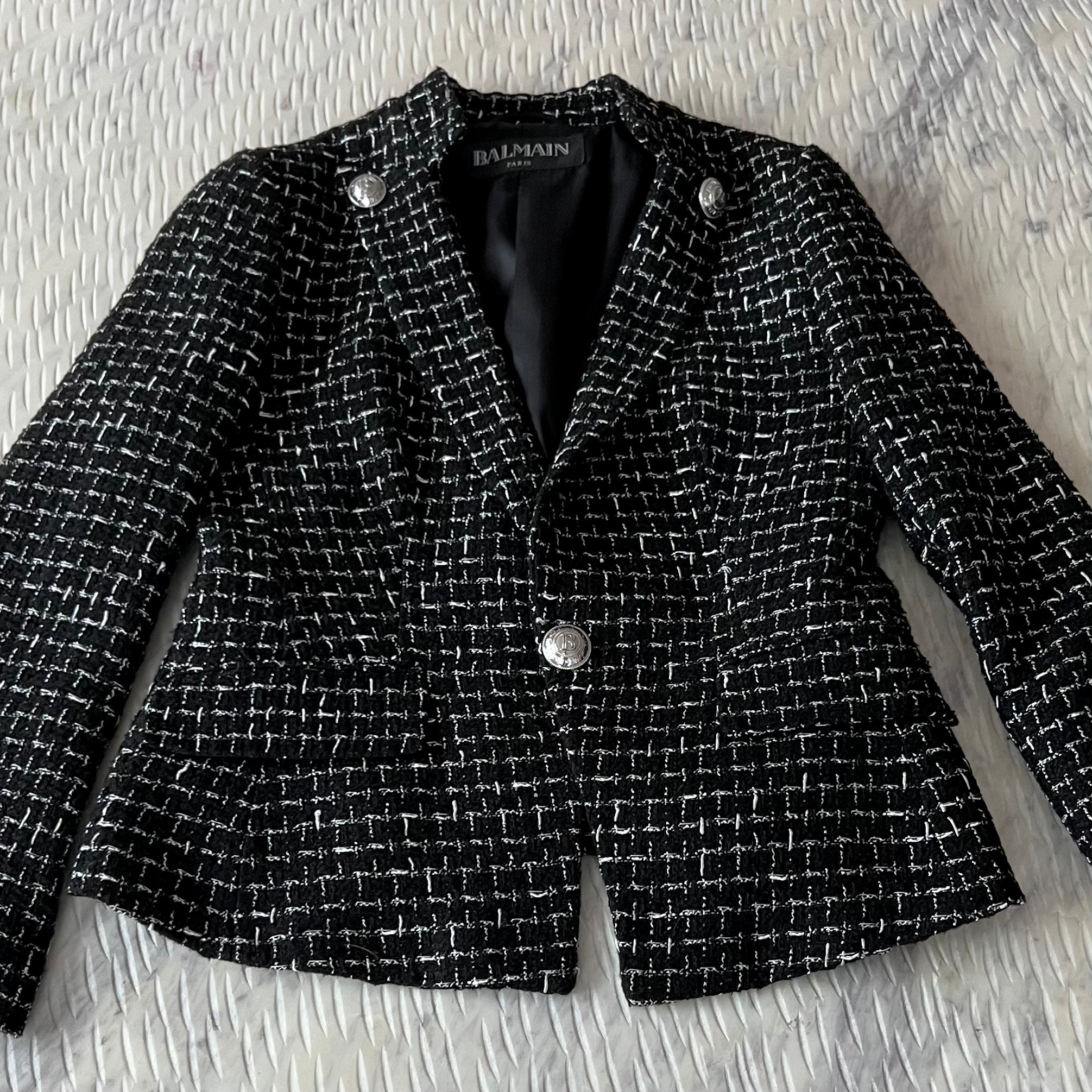 Stylish Tweed Blazer by Balmain