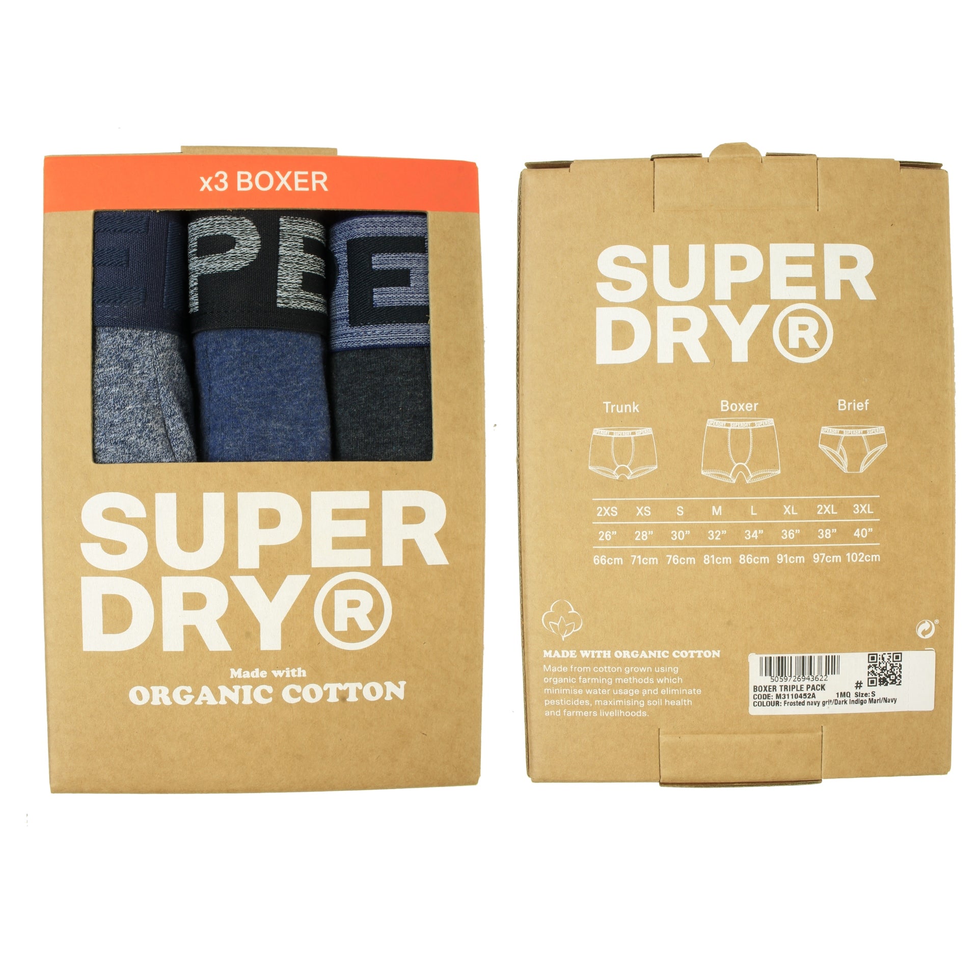 Superdry Men's Boxer Trunks 3-Pack