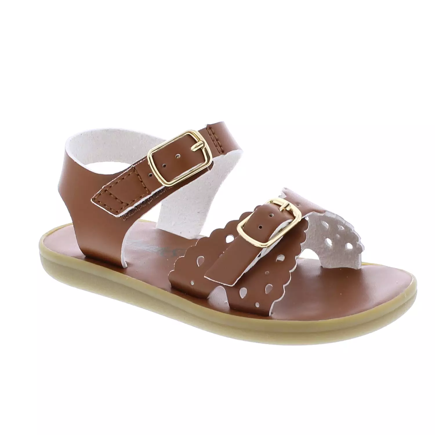 Tan Microfiber Ariel Eco Kid's Casual Sandal