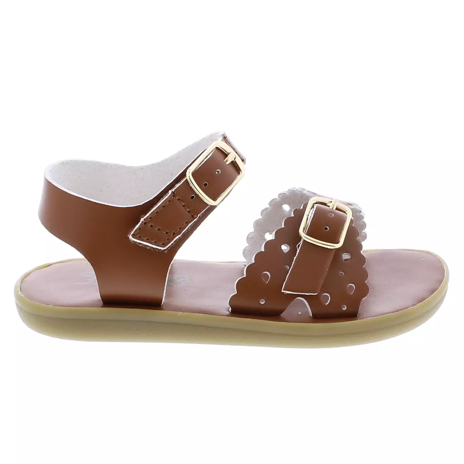 Tan Microfiber Ariel Eco Kid's Casual Sandal