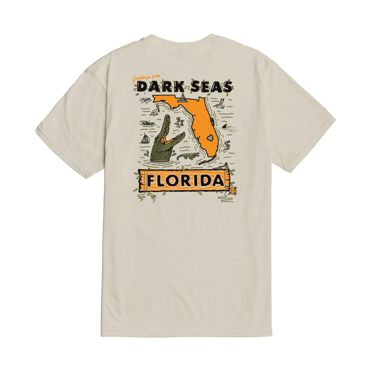 T-Shirt Dark Seas Florida Premium cream