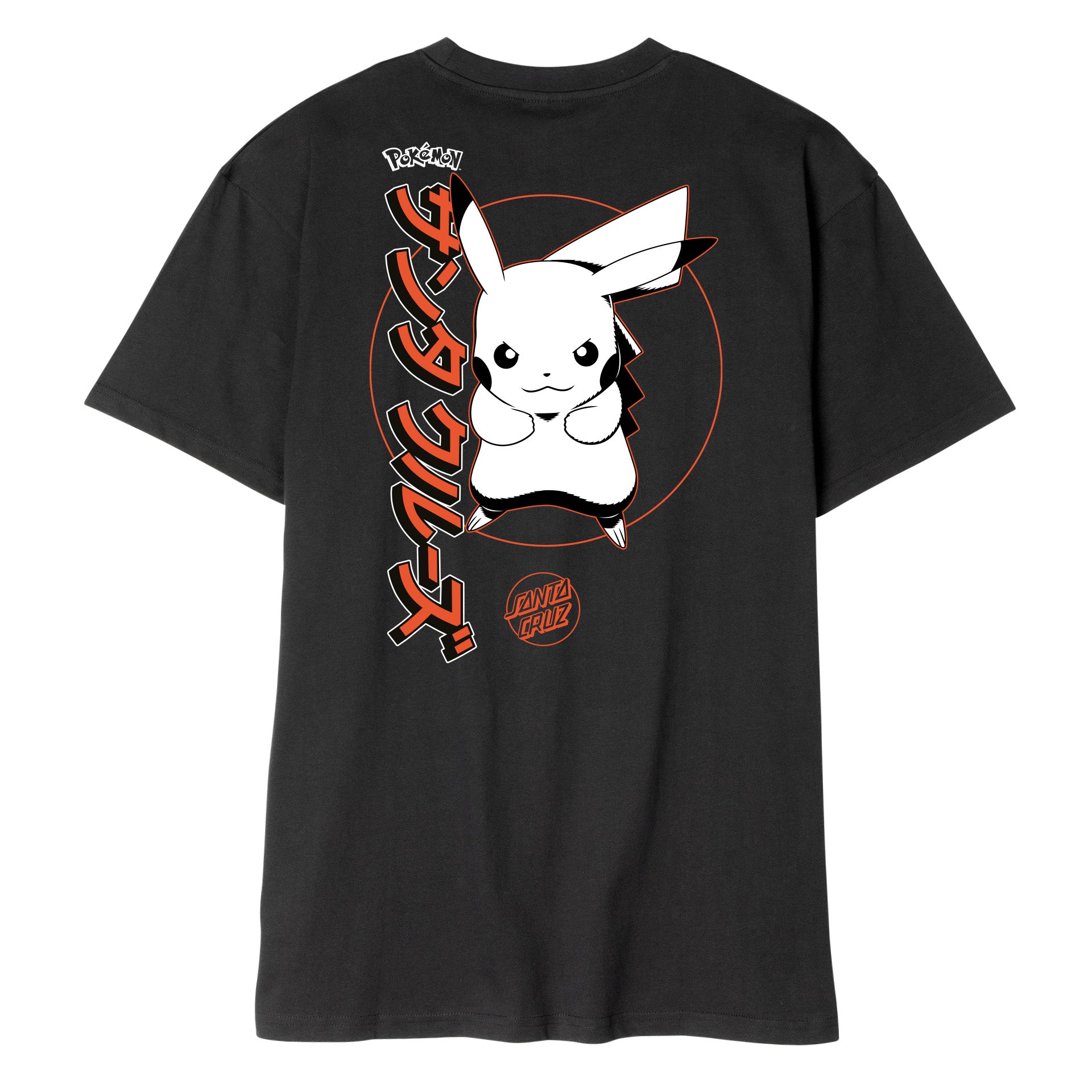 Santa Cruz x Pokemon SC Pikachu Black Tee Shirt