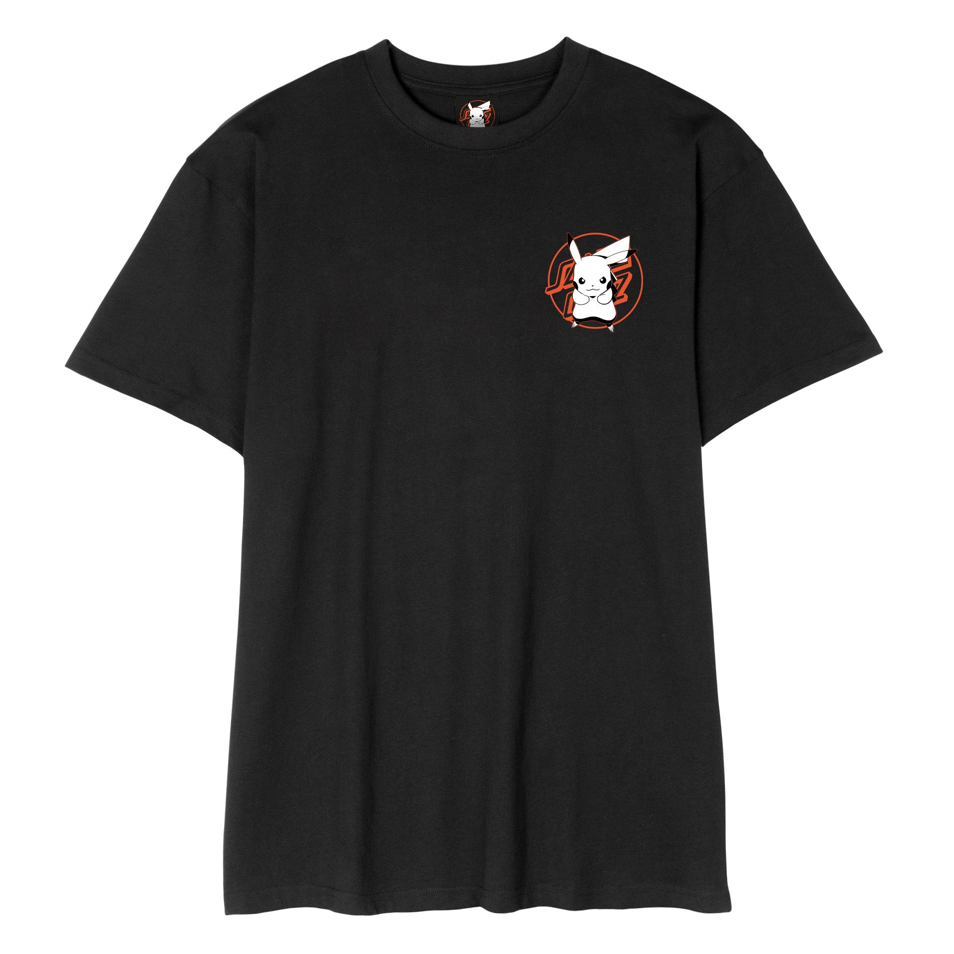 Santa Cruz x Pokemon SC Pikachu Black Tee Shirt