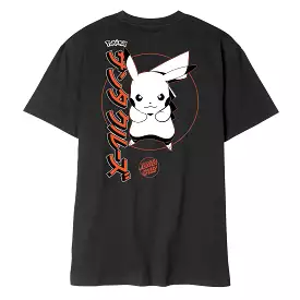 Santa Cruz x Pokemon SC Pikachu Black Tee Shirt