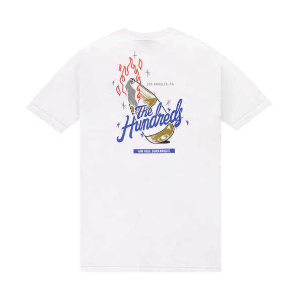 The Hundreds Burn 'Em White T-Shirt.