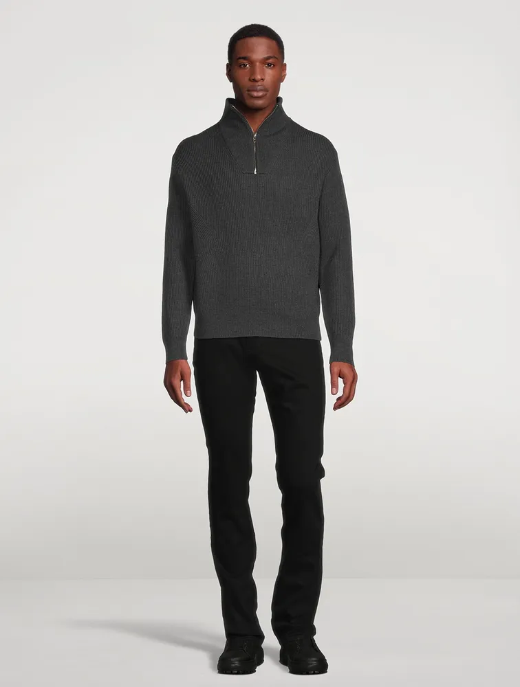 THEORY Wool Quarter-Zip Sweater