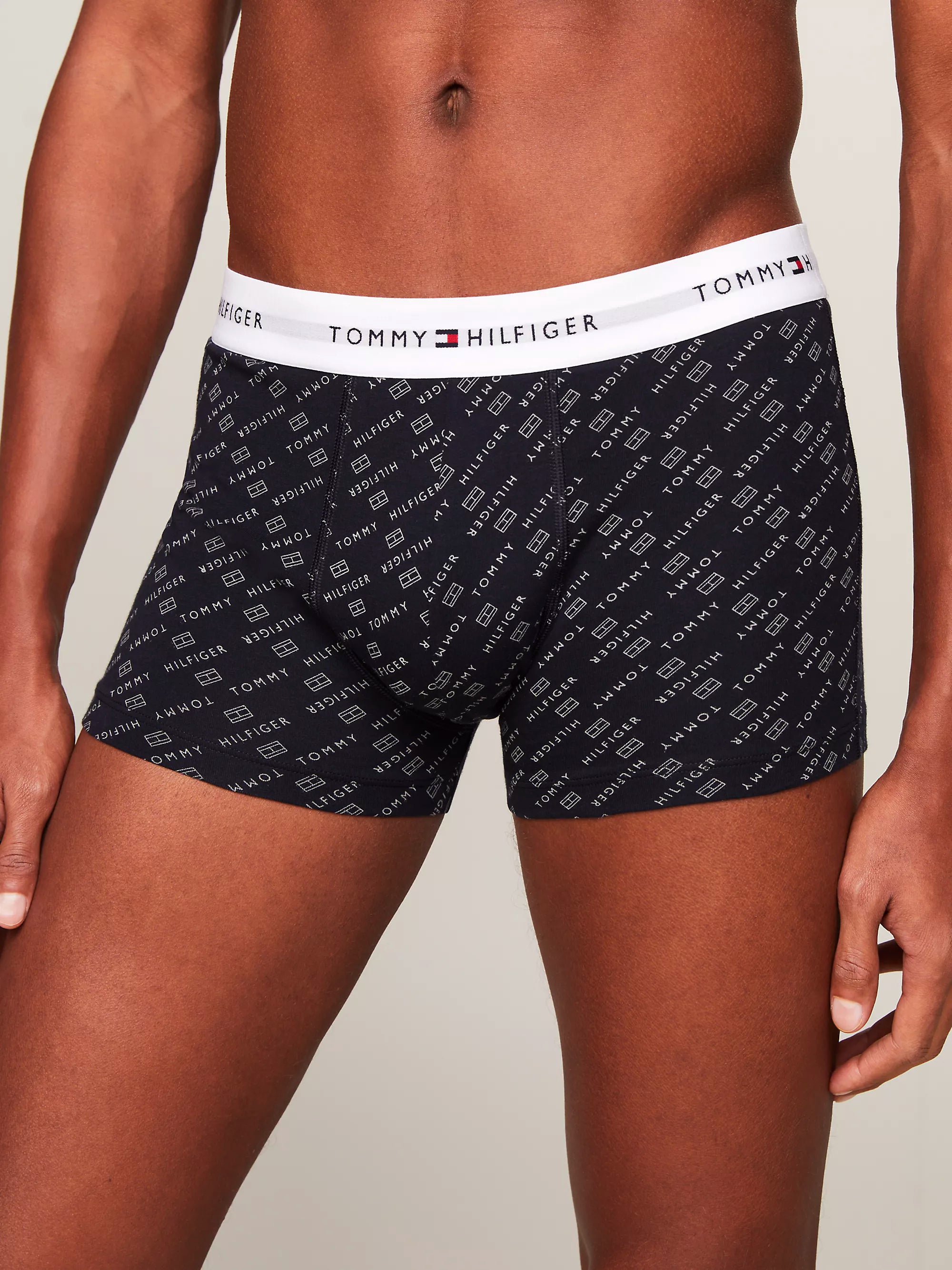 Tommy Hilfiger men's essential print boxer trunks