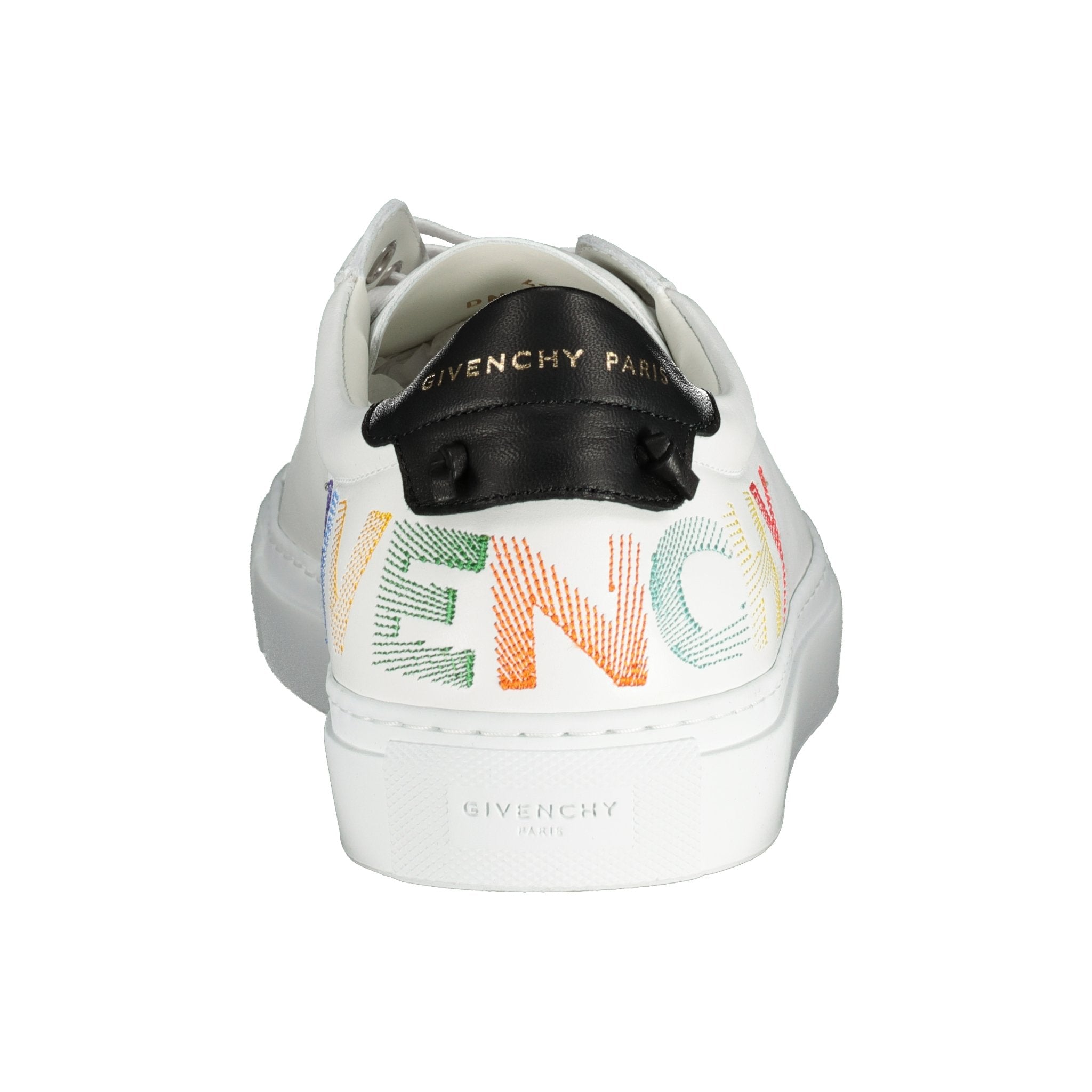 Urban Street Logo-Embroidered Leather Sneakers by GIVENCHY