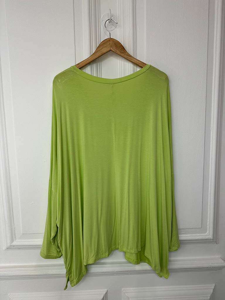 V-Neck Pistachio Jersey Top