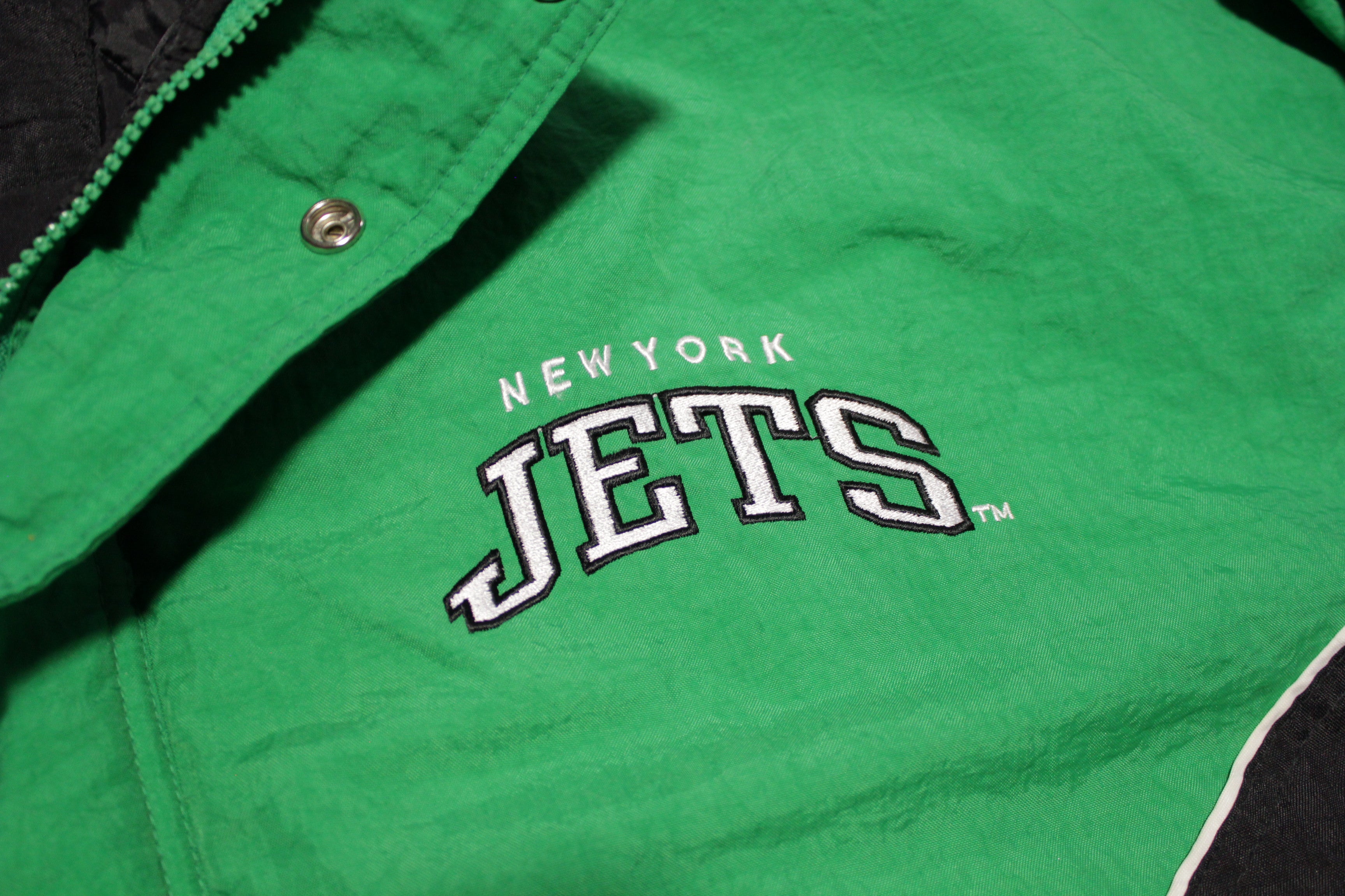 Vintage New York Jets logo 90's Starter hoodie parka jacket