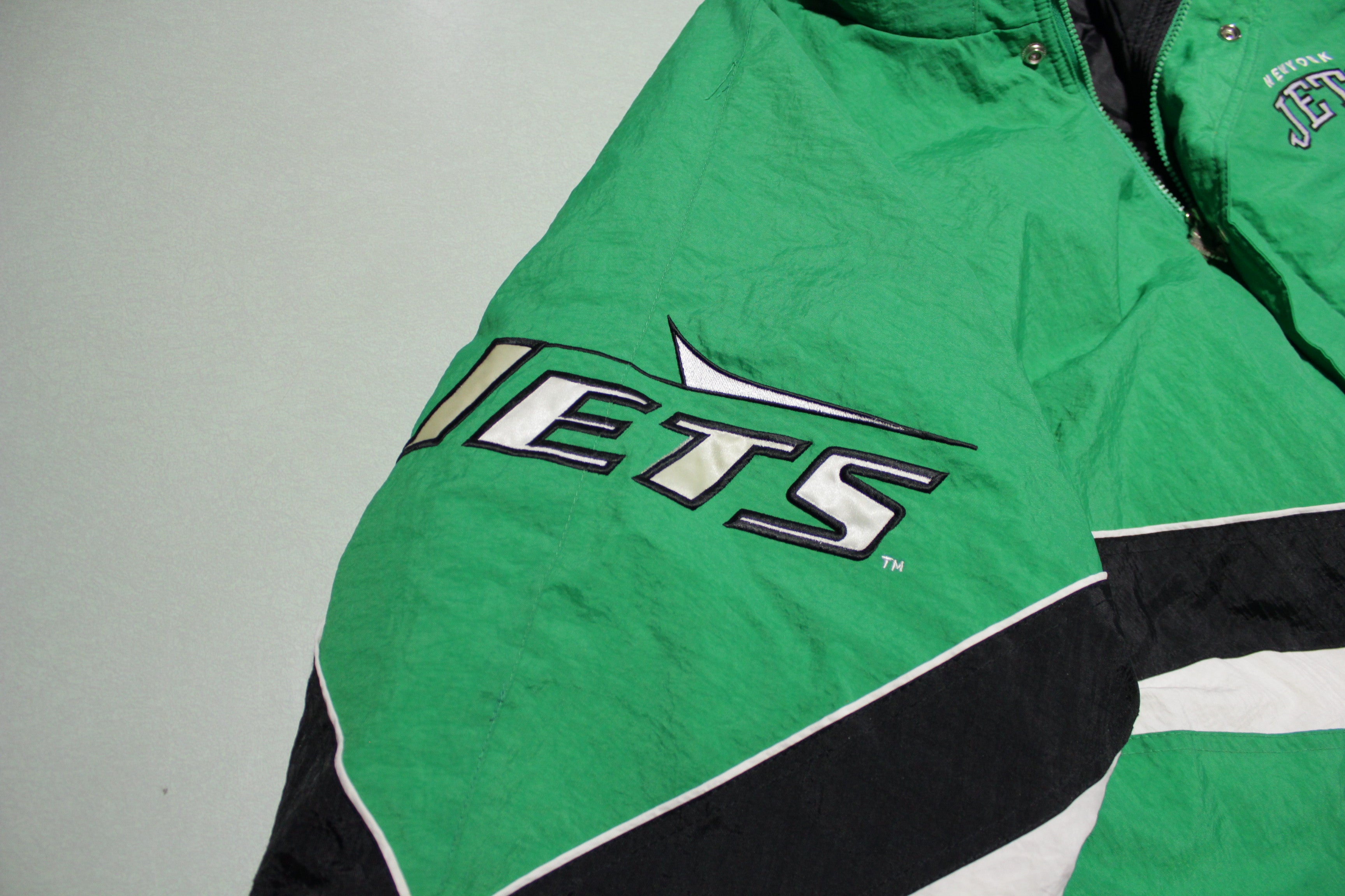 Vintage New York Jets logo 90's Starter hoodie parka jacket