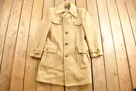 Vintage Wool Overcoat Canada Winter Trench Outerwear