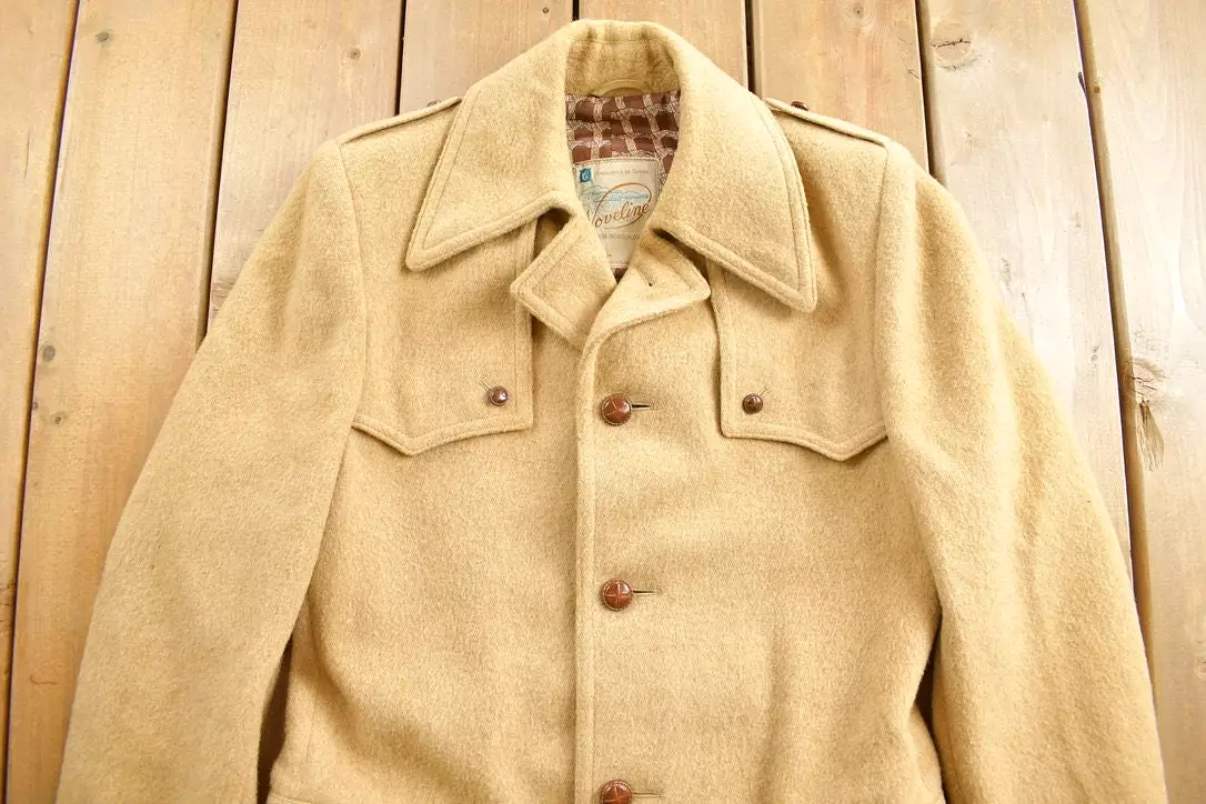 Vintage Wool Overcoat Canada Winter Trench Outerwear