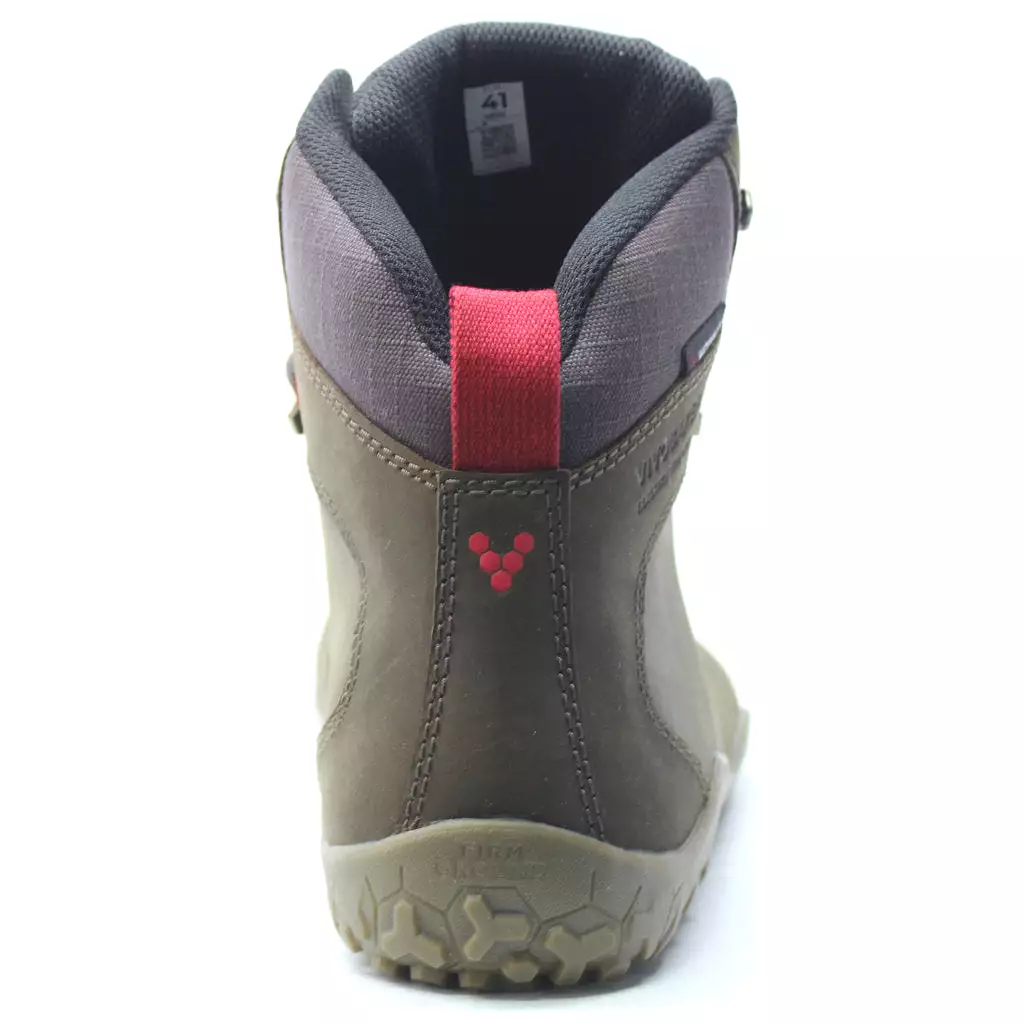 Vivobarefoot Men's Tracker II FG Hi-Top Lace-Up Outdoor Leather Shoes - size UK 9