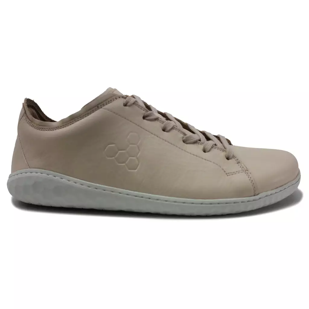 Vivobarefoot Women's Geo Court III Low-Top Trainers - Lace-Up Sneakers in Leather, UK Size 8.