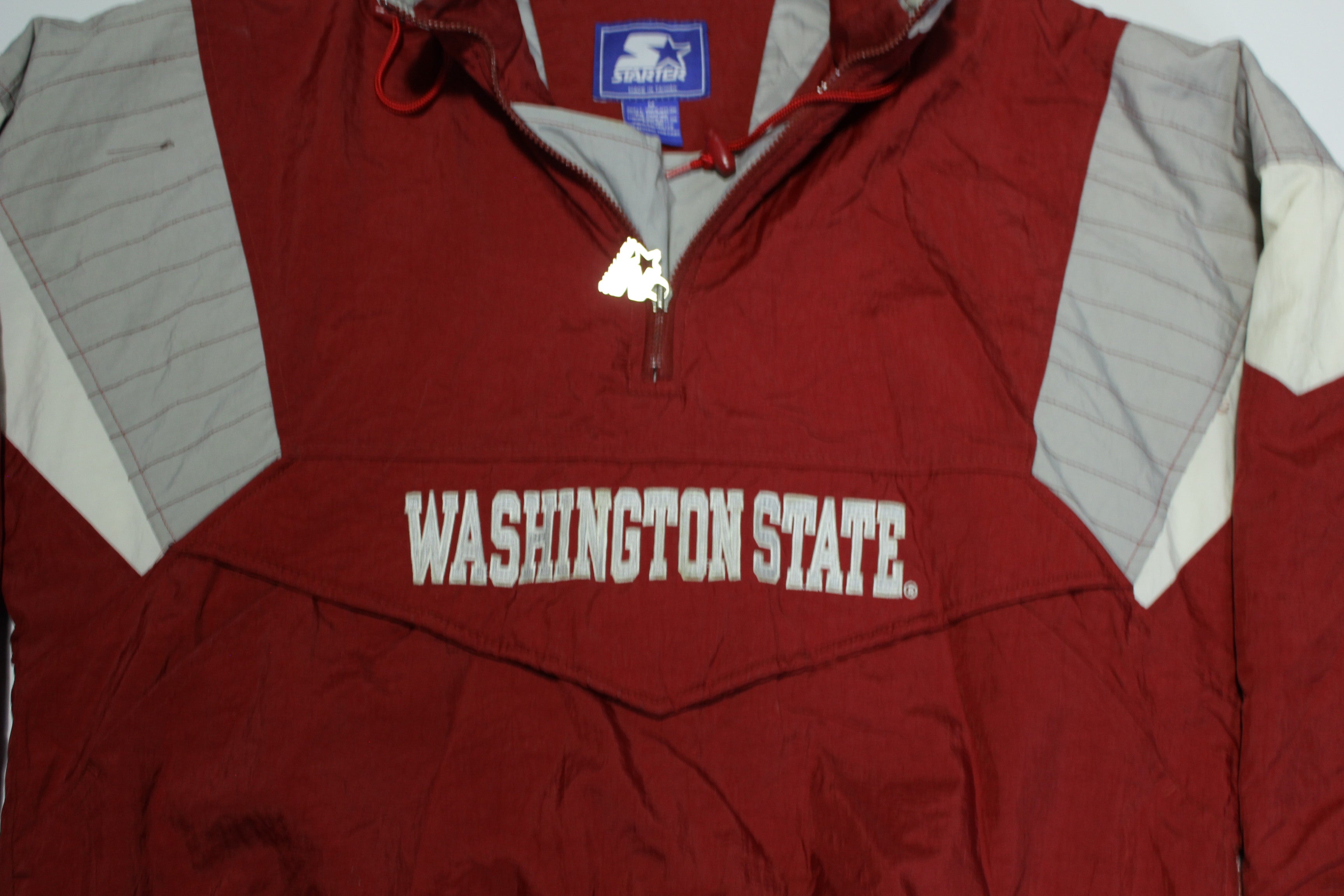 Washington State WSU 90's Vintage Hooded Puffer Parka Starter Jacket