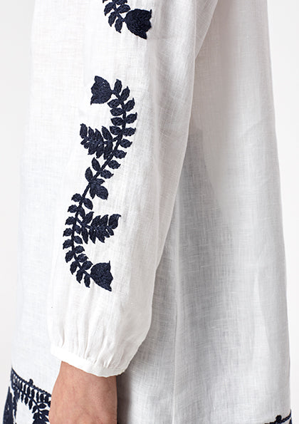 White Ethnic Tunic