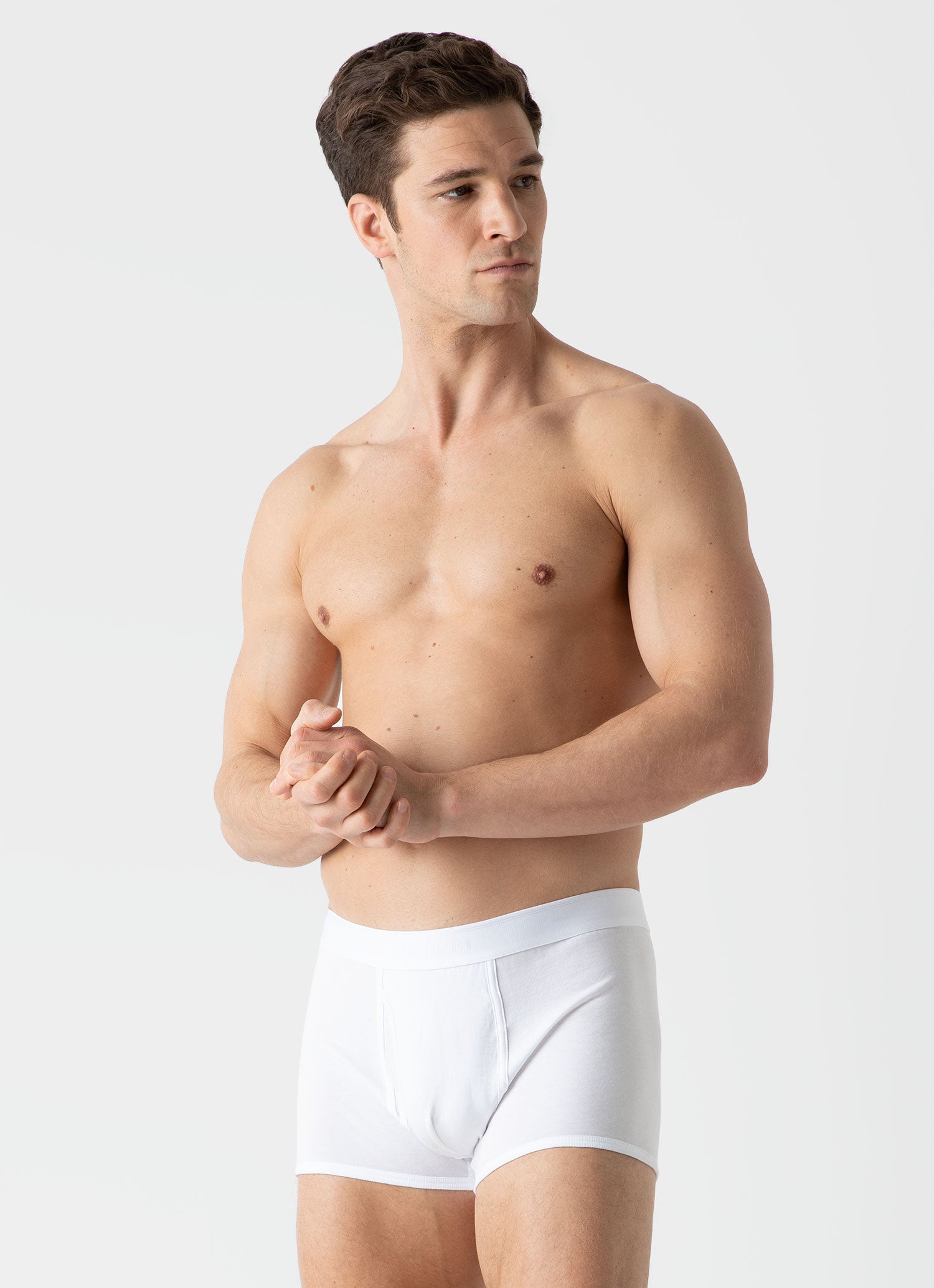 White Men's Superfine Cotton Trunks