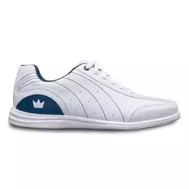 White Navy Bowling Shoes Brunswick Womens Mystic