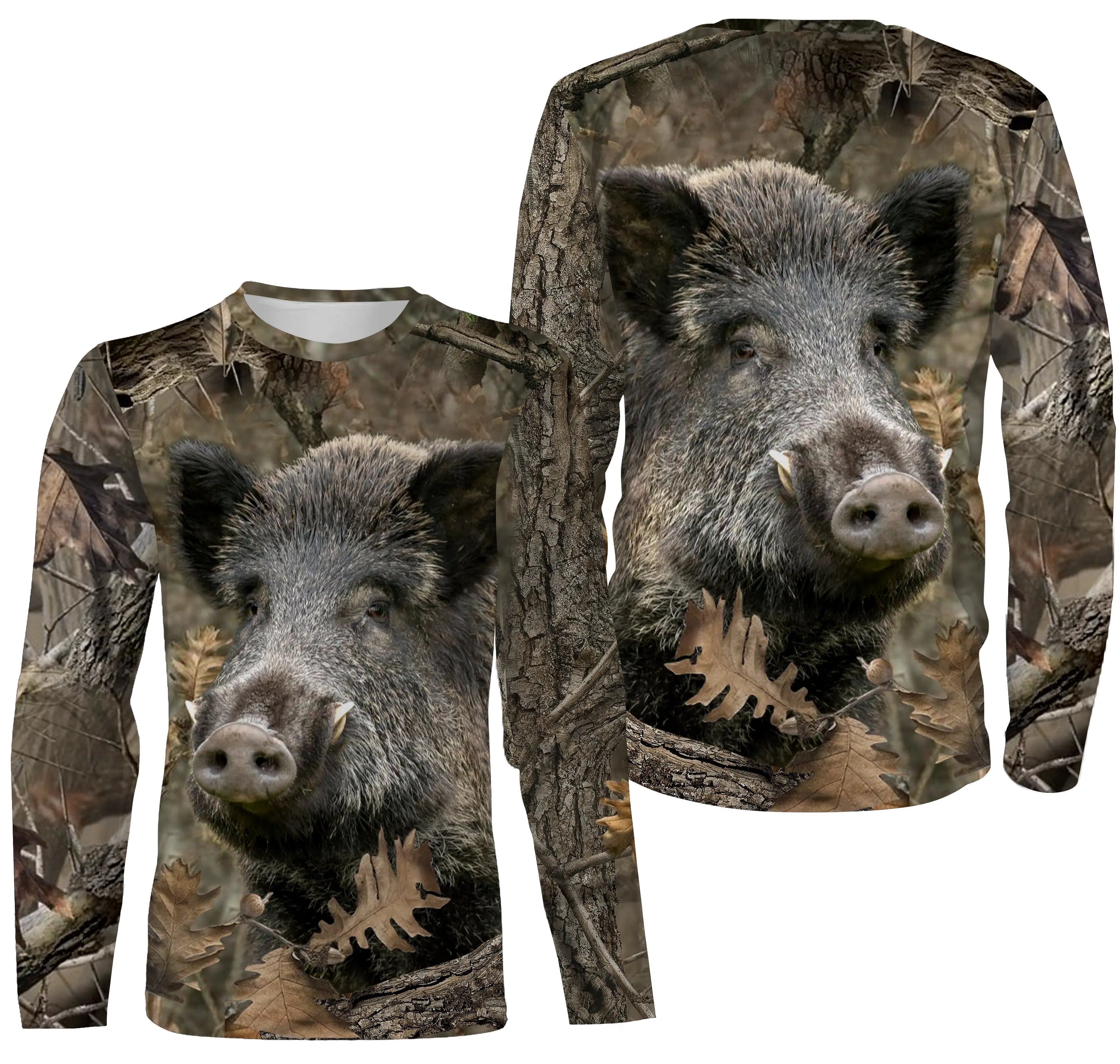 Wild boar, Hunter T shirt, Camouflage, Wild boar hunting