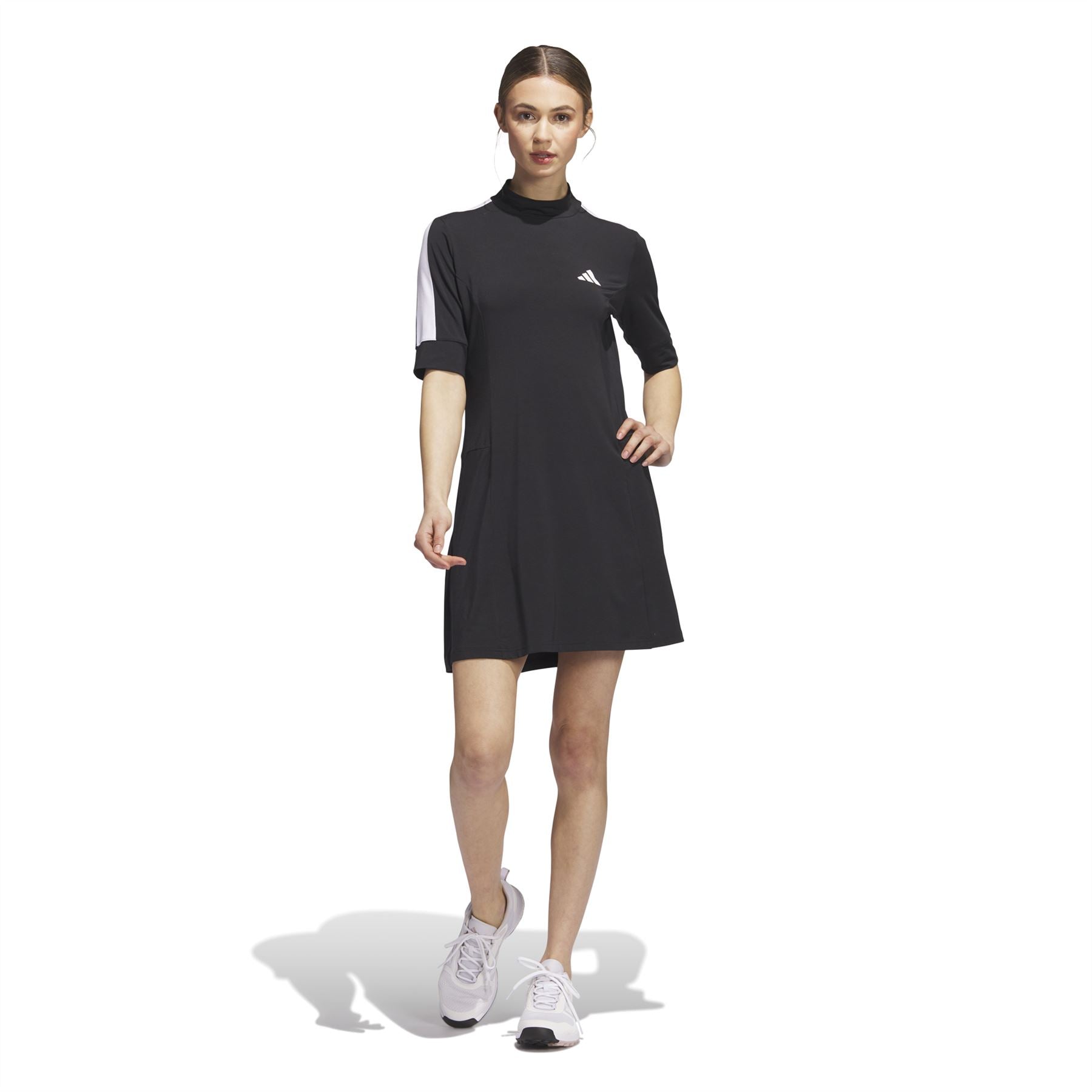 women's black golf dress, made with nature fabric, AW23