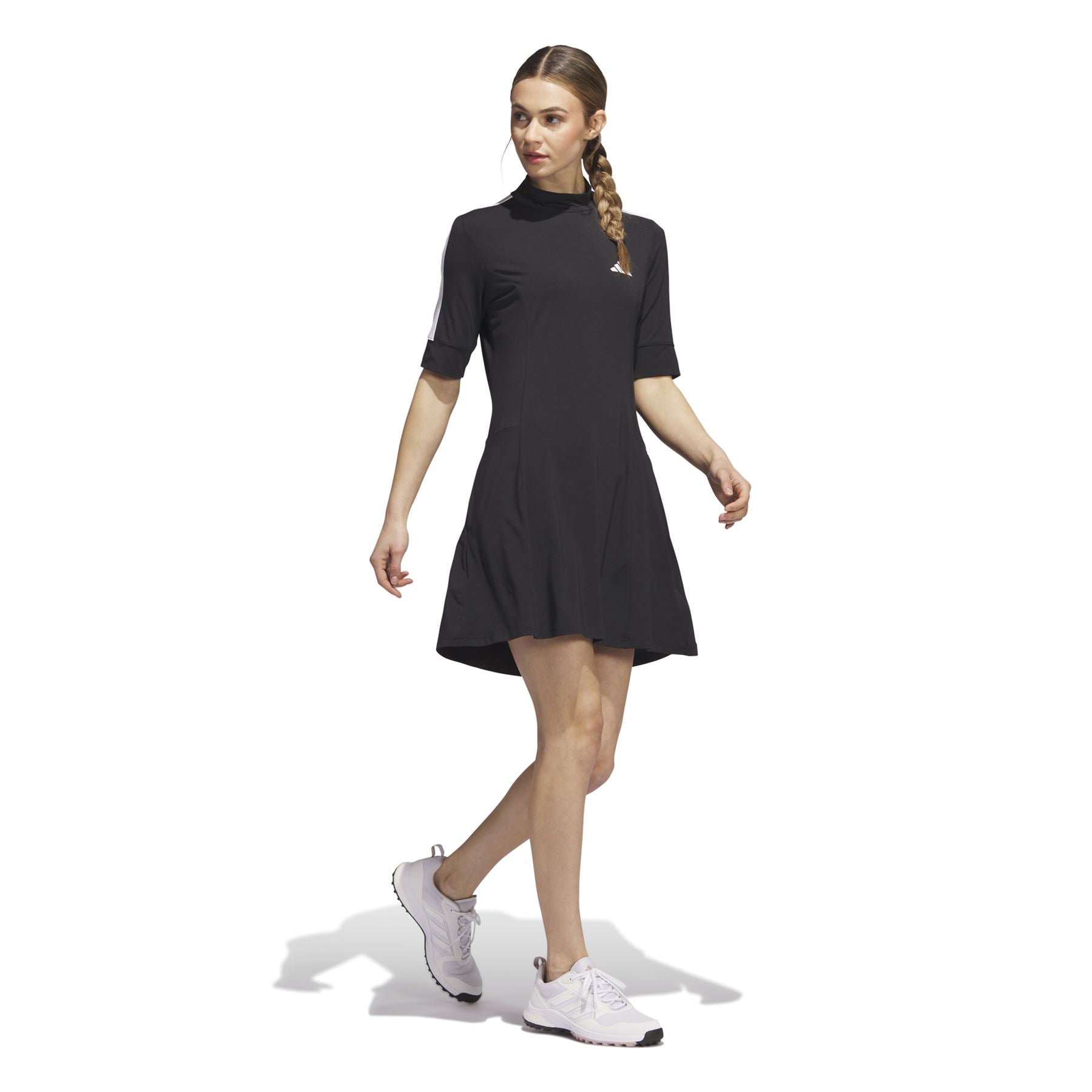 women's black golf dress, made with nature fabric, AW23