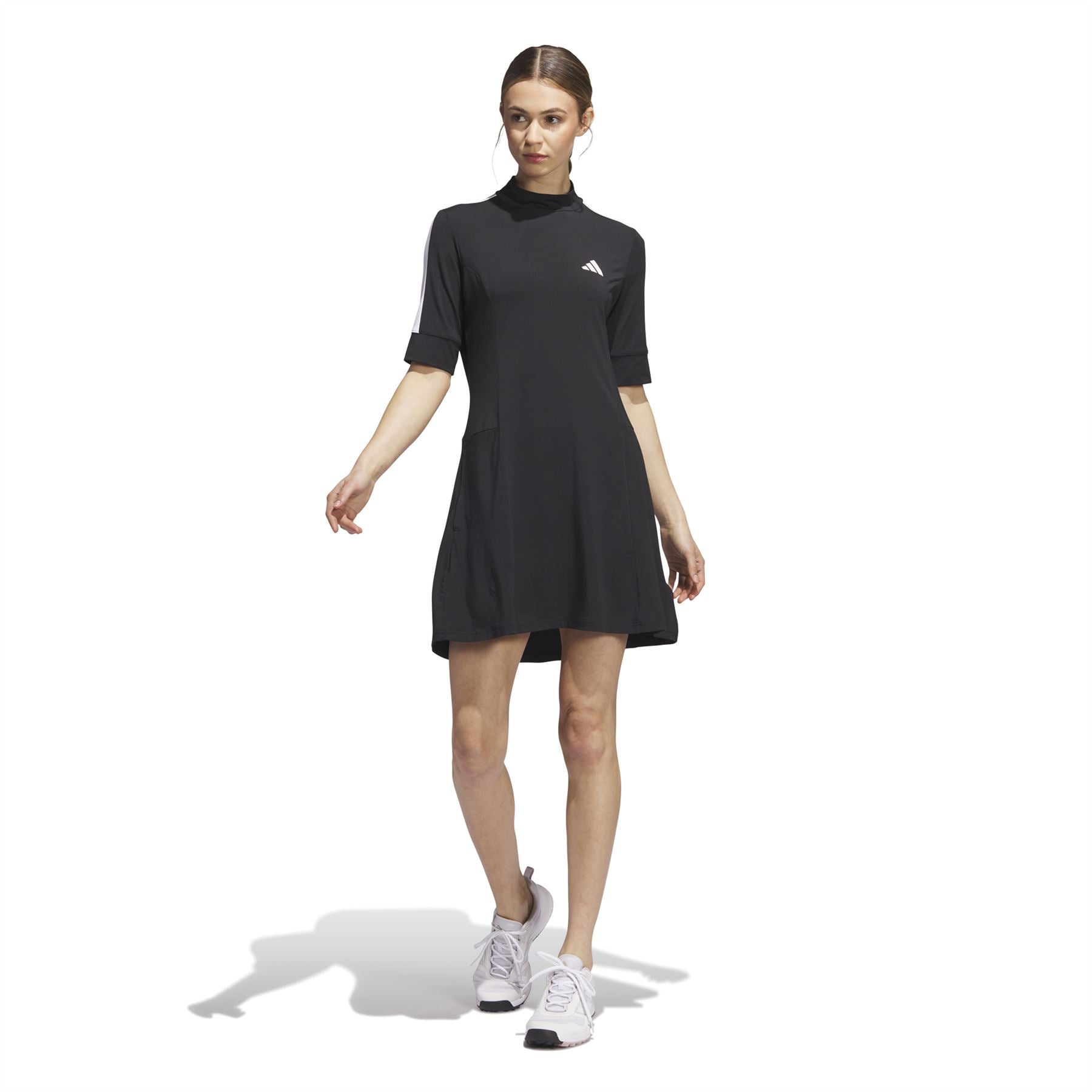 women's black golf dress, made with nature fabric, AW23