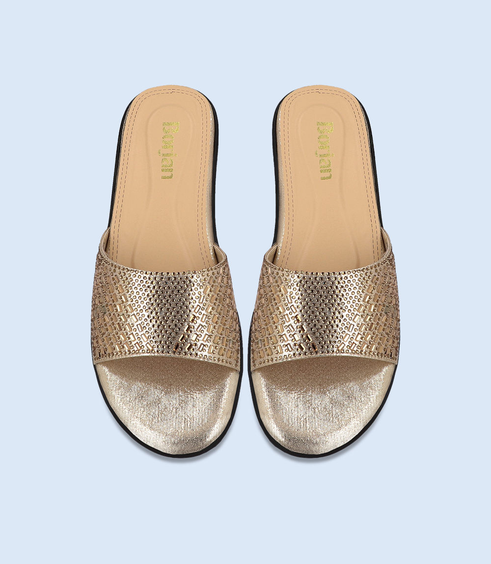 Women's Formal Slipper - BW8742 Golden