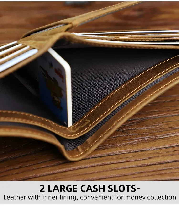 Women's Genuine Leather Multi-card Holder Wallet for Business Casual