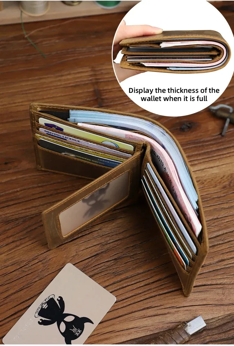 Women's Genuine Leather Multi-card Holder Wallet for Business Casual