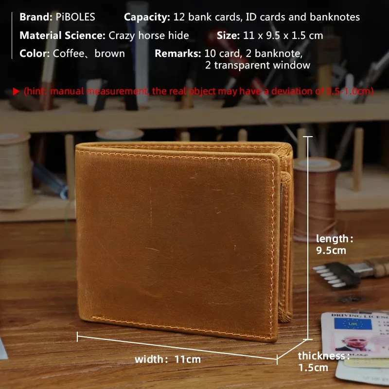 Women's Genuine Leather Multi-card Holder Wallet for Business Casual