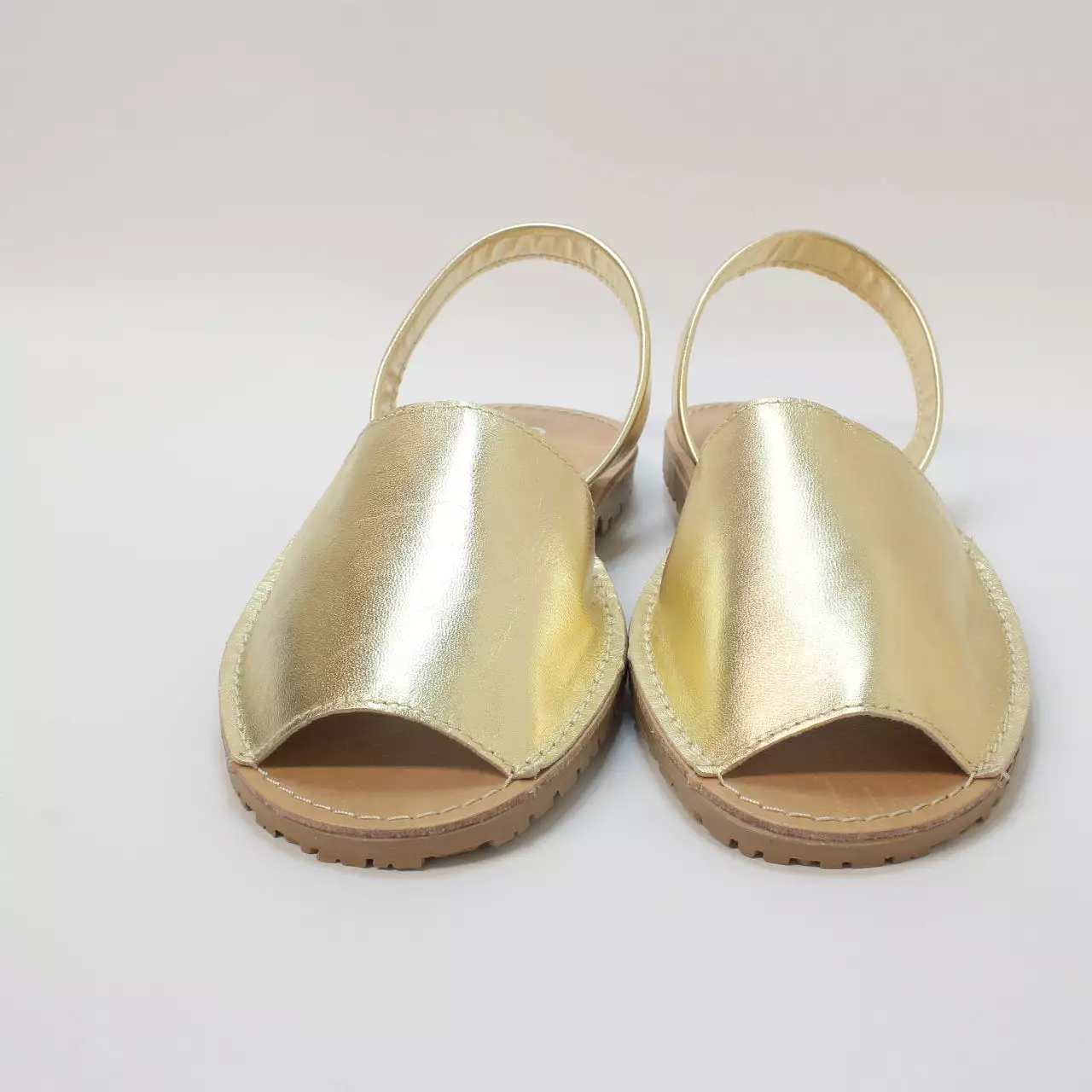 Womens Gold Leather Slingback Sandals Sandra Office